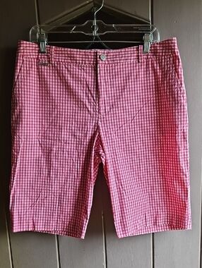 Ralph Lauren Active Sport Vintage Pink Gingham Bermuda Shorts